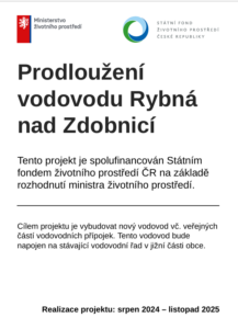 Prodlouzeni vodovodu publicita